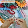 Macrame Keychain Kit for Adults Beginner Boho Macrame Keychian Kits