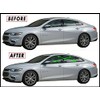 Chrome Delete Blackout Vinyl Overlay for 2016-2021 Chevy Malibu Window