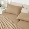 Horbaunal Taupe Split Head King Sheet Set - 4 Pieces