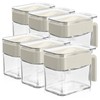 Suclain 6 Pcs Condiment Jar Spice Container 13.5oz Sugar and