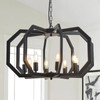 Lanhall 8 Black Light Farmhouse Chandelier Dining Room Light Fixture