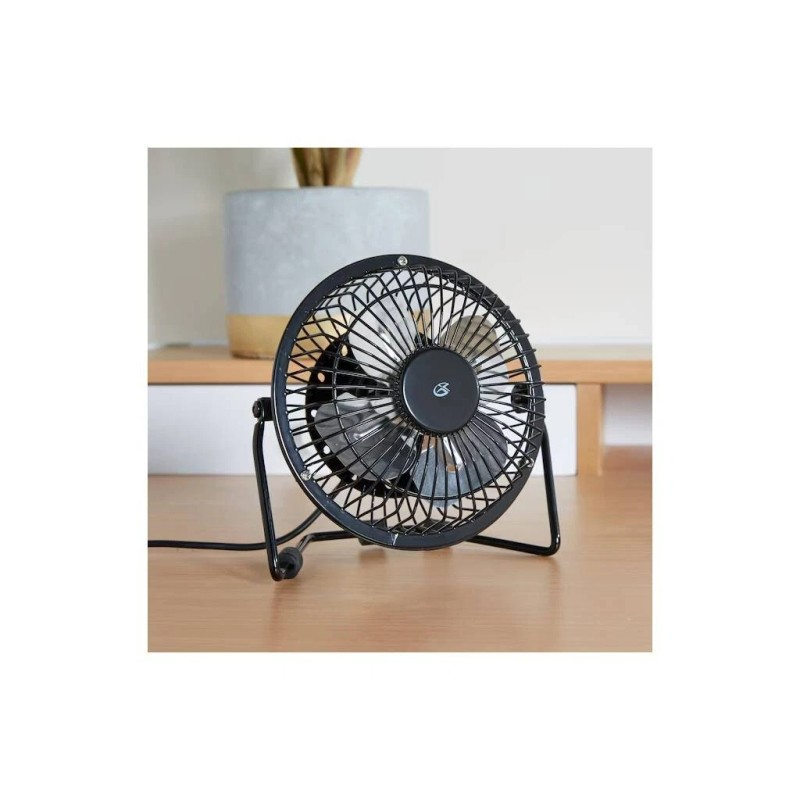 GPX Mini 4" USB Personal Fan in Black, Compatible with