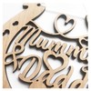 Lucky Wedding Wooden Horseshoe For The Bride And Groom To