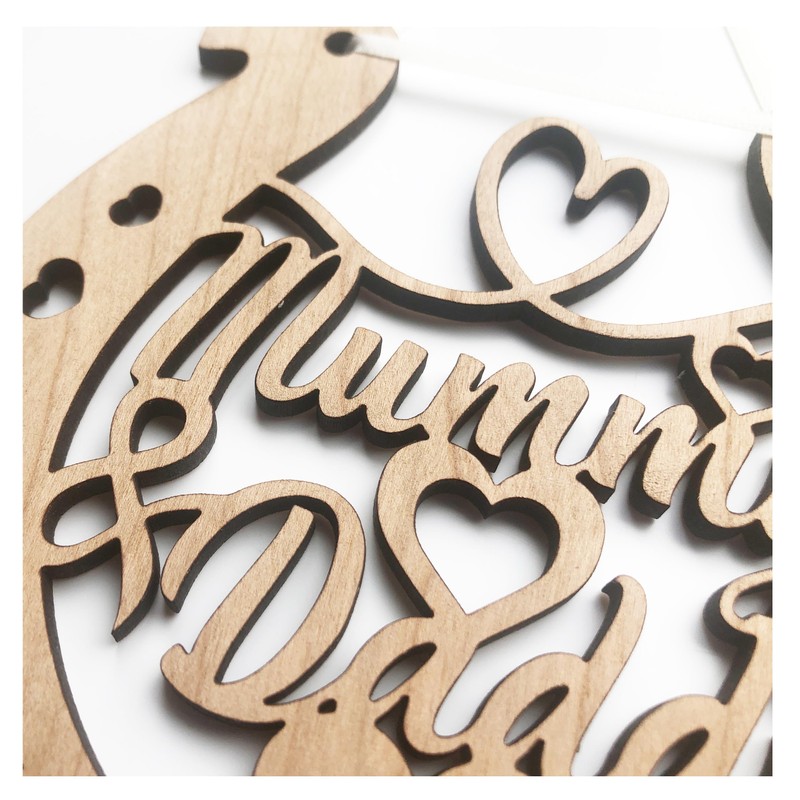 Lucky Wedding Wooden Horseshoe For The Bride And Groom To
