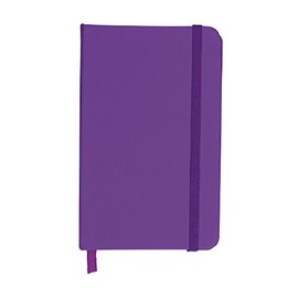 eBuyGB A5 Coloured Hardback Lined Paper Notebook, Purple