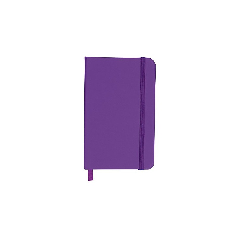 eBuyGB A5 Coloured Hardback Lined Paper Notebook, Purple