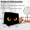 DEMACYA Makeup Bag for Purse Waterproof Funny Black Cat Evil