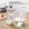 Yosoo123 Kitchen Rack Stainless Steel Foldable Garbage Bag Rack Stand