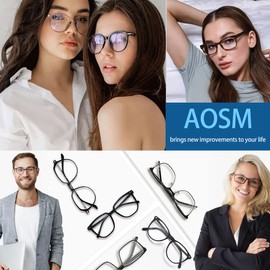 Blue Light Blocking 𝗚𝗹𝗮𝘀𝘀𝗲𝘀 𝗨𝗽𝗴𝗿𝗮𝗱𝗲𝗱, Blue Blocker Computer Glasses for Men Women, Anti Glare 400 UV & Eye Strain Fake Square Glasses