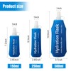 TXSN 250 ml Soft Flask, Hydration Flask Foldable Water Bottle
