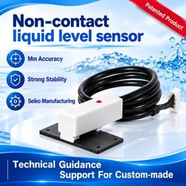 Non-Contact Liquid Level Sensor for Water Pipes – External Mount Capacitive Detection Switch for Liquid Level Monitoring