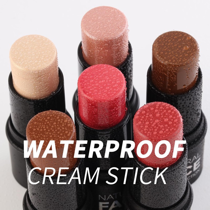 Vodisa Cream Contour Sticks 3 Pcs Highlighter Bronzer Blush Face