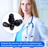 STSTR STSTR 8Pcs Silicone Stethoscope Ear Tips Replacement Compatible with