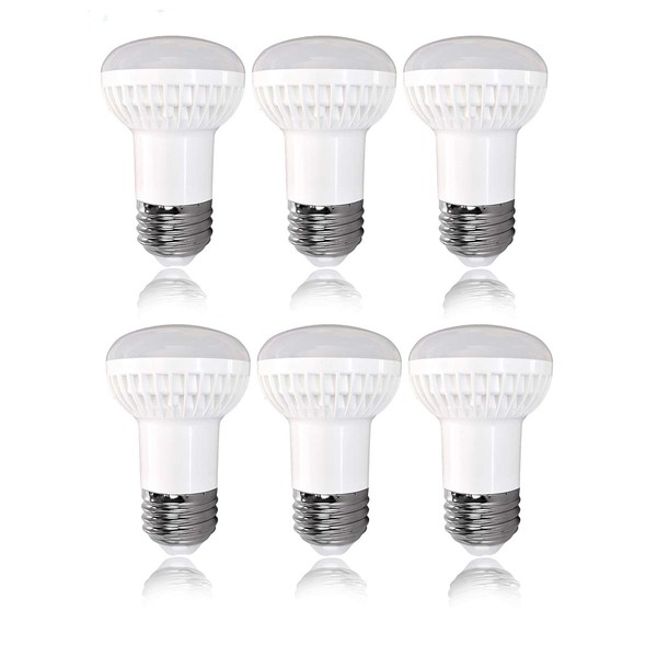 YMZM R16 Mini Reflector Light Bulb,E26 Intermediate Base Led,5-Watt Dimmable Br16 Flood led Bulb,Soft White 3000K, 120 Degree,500lumen 40W Incandescent Replacement(6 Pack)