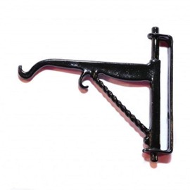 Melody Jane Dollhouse Black Hanging Basket Wall Mount Miniature Garden Accessories 1:12