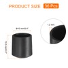 uxcell 36pcs Round Chair Leg Caps 10mm/0.4" PVC Chair Leg