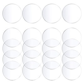 HOMEJOY Pack of 20 Transparent Round Acrylic Disc 5 cm Clear Acrylic Plate 1.8 mm Thick Round Acrylic Disc for Picture Frames DIY Crafts Project Signs