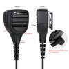 TechSide 2 Pin Midland Waterproof Shoulder Speaker Microphone + 3.5