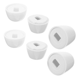 Operitacx 2 Sets Toilet Anchor Screw Decorative Cover Screw Caps for Toilet Floor Toilet Bolt Caps Large Toilet Screw Caps Decorative Screw Cover Caps 6 Pairs x 2