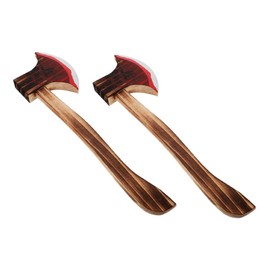 CIYODO Realistic Wooden Axe for Festival and Party Bloody Hatchet Axe Props for Cosplay and Decorative Use