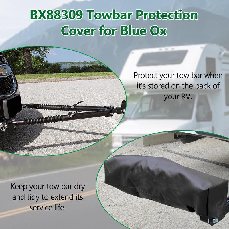 Tow Bar Cover for BX88309 Avail, Ascent, Apollo Models (Black)