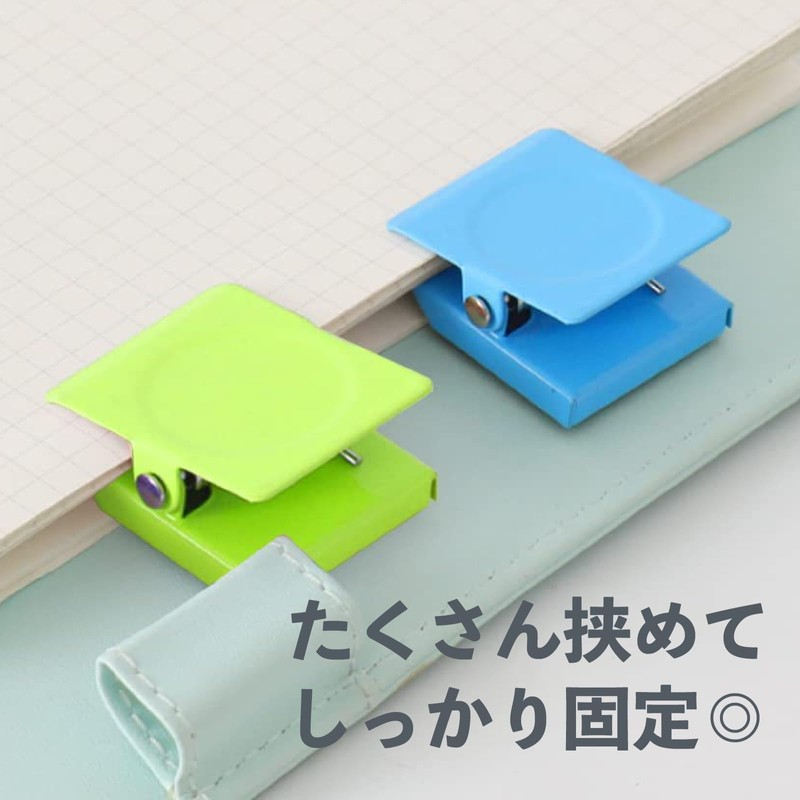 Magnetic Clips (12 Pieces) 6 Colors x 2 Pieces (Light