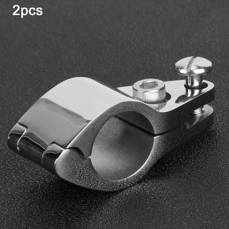 2Pcs Bimini Top Jaw Slide Clamp Steel Boat Hardware Fitting