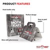 12 Pack Pantry Moth Traps - Safe and Effective for