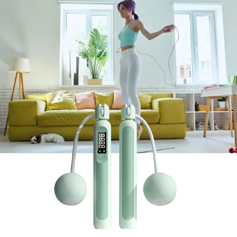 Jump Rope with Counter Rechargeable Cordless Weighted Smart Skipping Rope