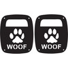 JeepTails Dog Paw Woof Tail lamp Light Covers Compatible with