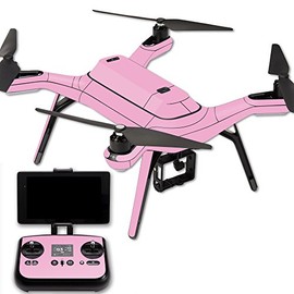 MightySkins Skin Compatible with 3DR Solo Drone Quadcopter wrap Cover Sticker Skins Solid Pink