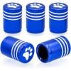 MEAJOO 5PCS Cat Dog Paw Tire Valve Stem Caps, Aluminum