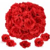 50pcs Cabezas De Rosas Artificiales Manualidades Decoracion