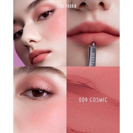 TIMEPHORIA Tinta para Labios y Mejillas 3 en 1, Labial de Lodo Velvet Mate Difuminado, Rubor en Crema de Larga Duración con Aplicador de Silicón, Maqu