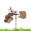 Handmade Metal Drummer Windmill - Creative and Dynamic Rotating Sound
