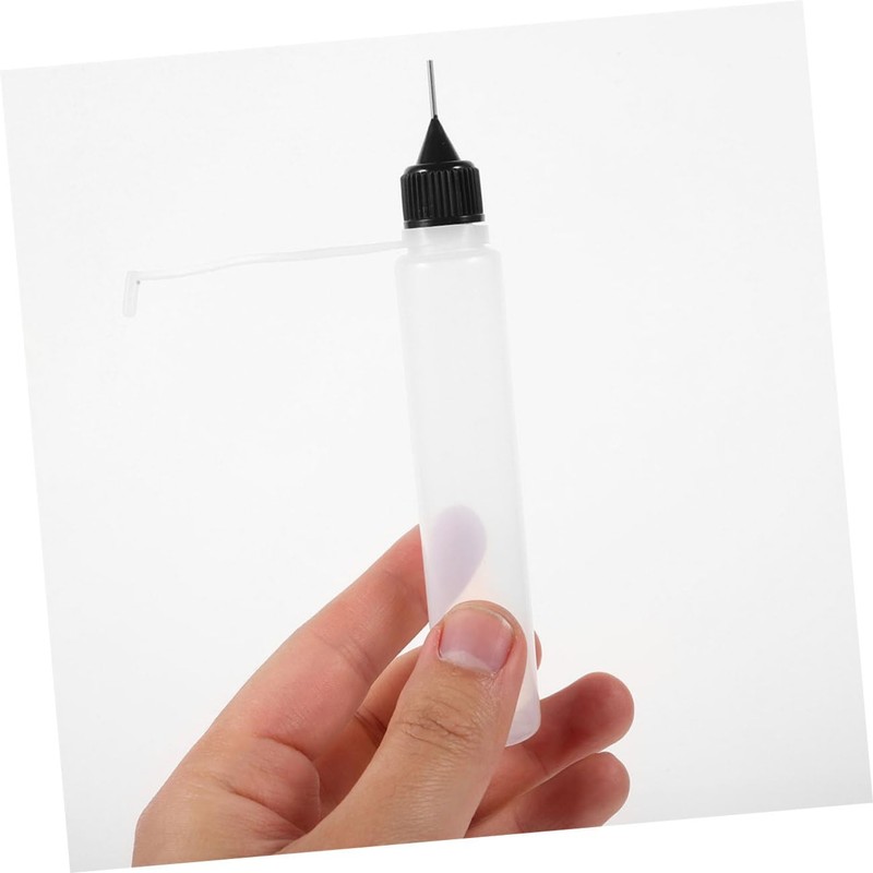 TEHAUX 6pcs Plastic Dropper Bottles Blunt Tips for Crafting Gluing