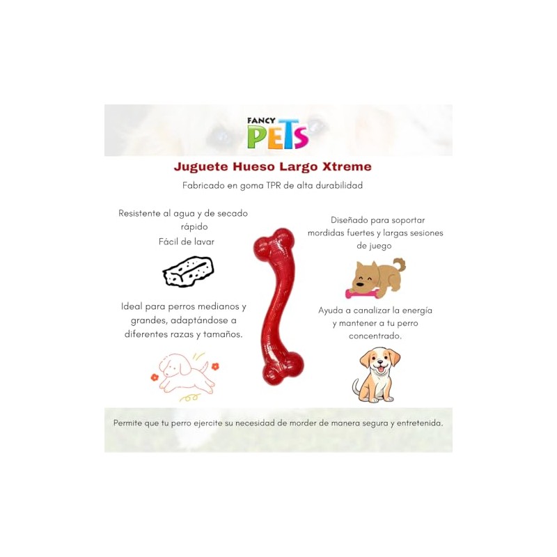 Fancy Pets Juguete Hueso Largo Xtreme para Perros 30 cm