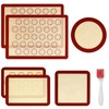 LuxDuo Silicone Baking Mat Set of 6, Non Stick Food