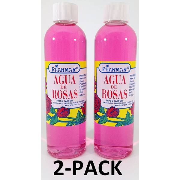 Agua De Rosas 4 Oz. Rose Water 2-PACK