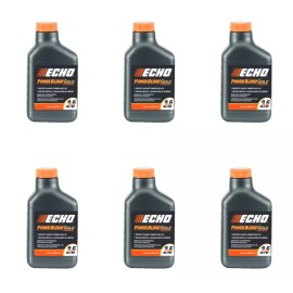 ECHO 6 Pack Echo 6450025 Power Blend Gold 6.4 oz Bottles 2 Cycle Mix for 2.5 Gallons