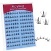 Mayhug Eyelash Extensions, 120 Pieces, D Curl Individual Eyelashes, DIY