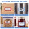 1200 Freezer Labels with Dispenser, 1" x 2", Removable, Red