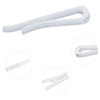 200 Pcs Plastic Alligator Clips Garment Clips with Teeth Clear