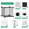 Kiivoena Wire Cube Storage Organizer, 12 Cubes Converted into 14