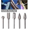 5pcs Rotary Point Burr Set Die Grinder Bit with 10