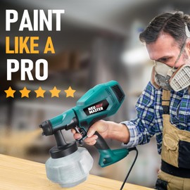 NEU MASTER Paint Sprayer, Electric Spray Paint Gun 1200ML Container/4 Nozzles/3 Patterns, Easy Clean Paint Sprayers for House Painting, Home Interior and Exterior, Furniture, Fence, Ceiling