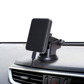 Kashimura NKW-11 Wireless Charging Magnetic Holder, Strong Neodymium, Air Conditioner Mounting, Suction Cup Mount