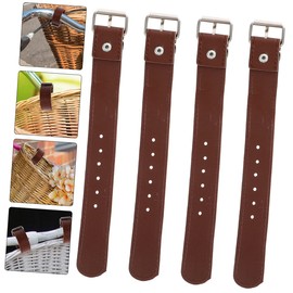 Gogogmee 2Pairs Adjustable Bike Basket Straps for Front and Rear Baskets Durable and Versatile Bike Supplies for Cycling Suitable for Various Bike Models