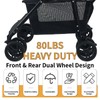 Newly Upgraded Portable Shopping Cart, 80 lbs Foldable Personal Grocery