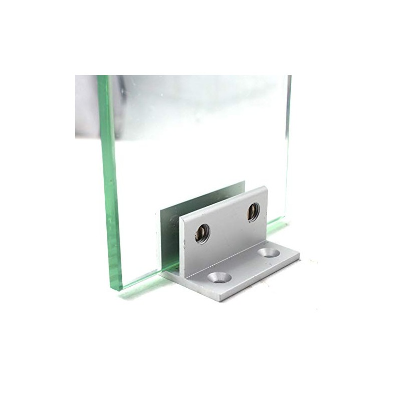 F Shape Glass Clamp Aluminium Alloy Glass Support Bracket Fit